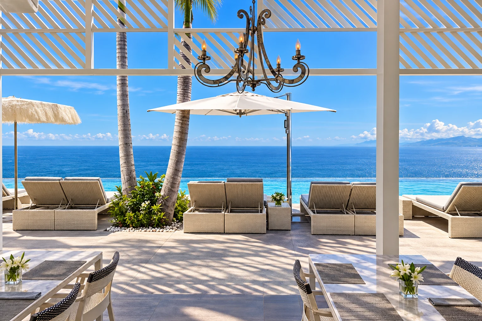 Ocean-view terrace — editorial artwork